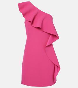 Мини-платье Giacomo из соболя с оборками Max Mara, Fuxia