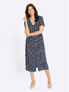 Sieh an! Тканое платье с принтом в темно-синих и нефритовых тонах