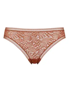 Кружевные трусы-брифы Eres, коричневый
