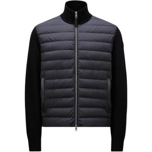 Утепленная куртка из смесовой шерсти Moncler, черный
