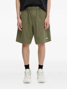 Эластичные шорты с накладными карманами Human Made, зеленый