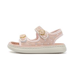 Детские сандалии с противоскользящей подошвой, устойчивые к истиранию Annil, розовый