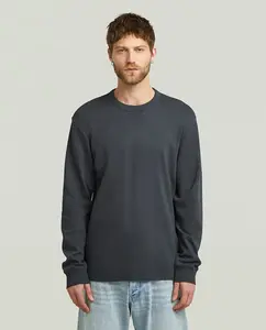 Мужская футболка с длинным рукавом и круглым вырезом G-Star, синий