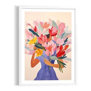 Картина с рамкой Reinders Spring Girl, разноцветный