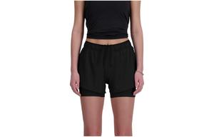 Повседневные шорты женские черные New Balance