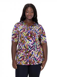 Ulla Popken Футболка ягодного цвета