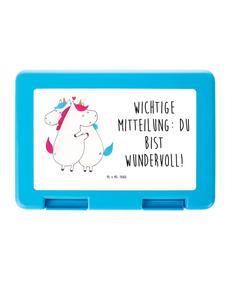 Mr. & Mrs. Panda Ланчбокс с изображением единорога и надписью, выполненной белым шрифтом