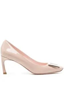 Лакированные туфли с пряжками Roger Vivier, розовый