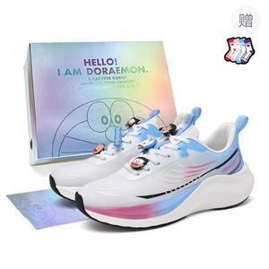Doraemon Дораэмон Низкие кроссовки для бега унисекс ледяной синий (DIY пряжки для обуви) [Коробка], цвет Ice Blue (DIY Shoe Buckles)[Box]