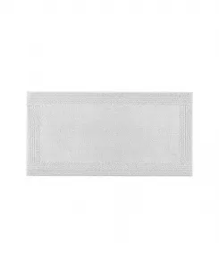 Двусторонний ворсистый хлопковый коврик для ванной Splendor, 61 x 112 см Madison Park Signature, серый