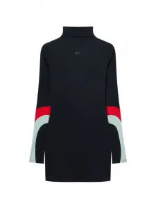 Мини-платье с длинными рукавами OFF-WHITE, черный