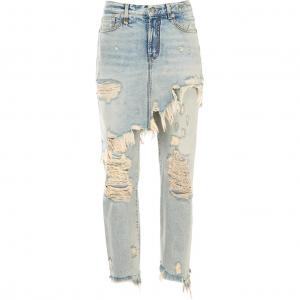 R13 Джинсы женские синие