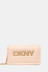 Кожаная сумка Dkny, бежевый