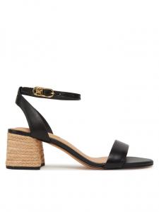 Эспадрильи Leather Ankle Strap Espad Sandal FW0FW08533 Tommy Hilfiger, черный