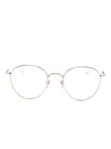 Круглые очки в оправе GMS-128T Masunaga, золотой