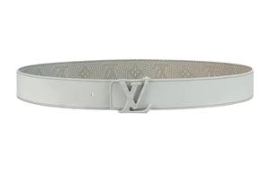 Ремень кожаный Louis Vuitton мужской, темно-зеленый