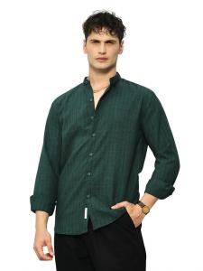 Рубашка на пуговицах классического кроя Campus Sutra Alessia, темно-зеленый