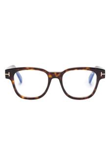 TOM FORD Eyewear очки в круглой оправе, коричневый