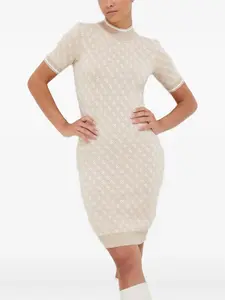 Платье с узором с короткими рукавами Guess Usa, нейтральный