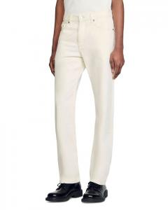 Джинсы Regular Fit цвета экрю Sandro, слоновая кость/кремовый