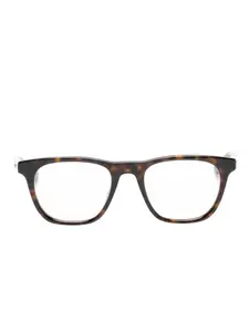 Очки в геометричной оправе Montblanc, коричневый