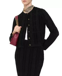 Мини-Юбка из шерстяной смеси Burberry, черный