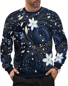 Свитер мужской с круглым вырезом Abstract Seamless Pattern Design HLSDFRES