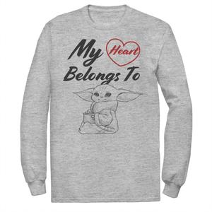 Мужская футболка «Звездные войны, мандалорец, ребенок, которому принадлежит мое сердце» Licensed Character