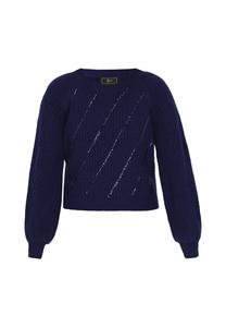 Свитер faina, темно-синий