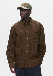 Рубашка WW DAY DOBBY STRIPE SINGLE POCKET DOUBLE A BY W.W., коричневый