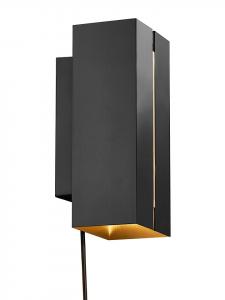 Nordlux Настенный светодиодный светильник "Curtiz" черного цвета - высота 18 см