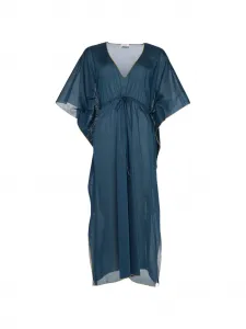 Платье-кафтан Voilier с V-образным вырезом Eres, синий