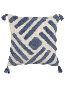 Декоративная подушка Beliani Deko JACARANDA, цвет blau/beige