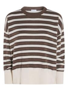 Полосатый свитер Brunello Cucinelli, нейтральный