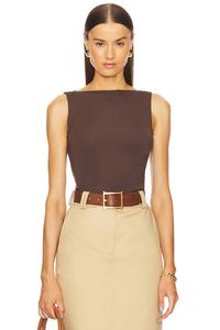 Марианна сайра топ L'Academie, коричневый