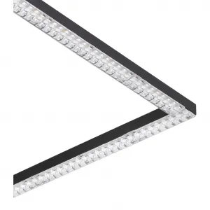 Потолочный светильник LEJIAS, сталь и пластик, IP20, для гостиной, лампа LED-модуль 1 шт., теплый белый, настенно-потолочный светильник, размеры: Д45 x Ш45 x В7,5 см, черный, 21 Вт, в комплекте. Eglo, черный