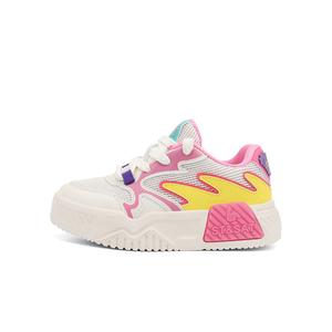 Детские скейтерские кроссовки Kids ST&SAT, экрю/розовый