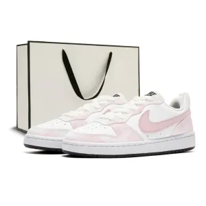 Court Borough Slip Resistant, Abrasion Resistant, Breathable Low top Skateboard Shoes GS Nike, розовый