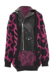 Вязаный кардиган NAEMI, розовый