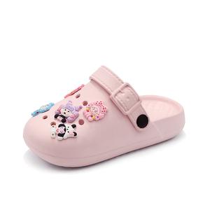 Детские сабо Rebound, устойчивые к истиранию, дышащие, быстросохнущие, нескользящие, с защитой от ударов NEZHACHAOHAI, розовый