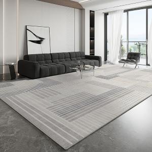 Budis Ковер 240х400 см для гостиной/спальни, утолщенный петлевой ворс, серый Castle 05, не требует ухода
