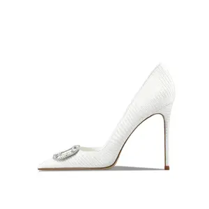 Женские туфли на тонком каблуке и высоком каблуке Siwei, White