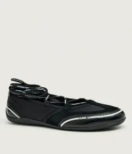 Кожаные балетки ALTIA Karl Lagerfeld, черный