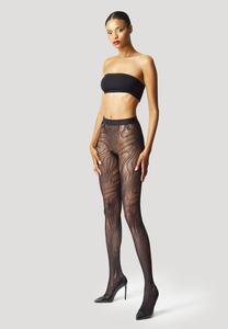 Колготки SNAKE NET Wolford, черный