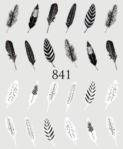 Водные наклейки для ногтей - №841, Raisin