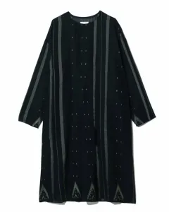 (W) Платье из хлопка ручной работы в стиле джамдани