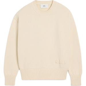 Свитшот Ami Logo с вышивкой AMIPARIS, бежевый