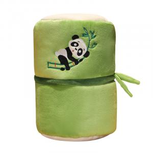 Плюшевая игрушка панда в бамбуковом тубе Happy Fish