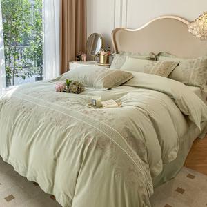 LUOLAI HOME Комплект постельного белья 4 предмета, простыня 180 см, пододеяльник 200x230 см