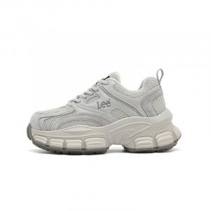 Износостойкие противоскользящие низкие массивные кроссовки женские Lee, серый